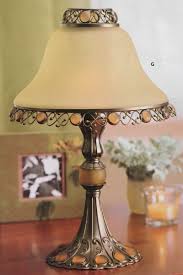 PartyLite PARIS RETRO Tealight Lamp P7798 Amber Glass Candle ...