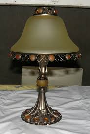 PartyLite Paris Retro Amber Beaded Tea Light Candle Lamp ...