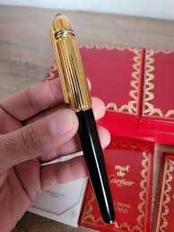 ***Cartier Pasha Pen Limited Edition Black & Gold with Box ...