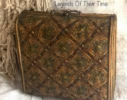 Vintage Suitcase, Rattan and Bamboo Luggage - Rattan ...