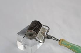 Vintage . Acme? Multi Blade 1930s Rotary Mincer Green Wood ...