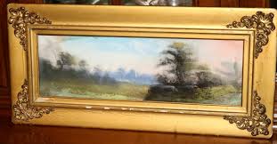 Antique Pastel Drawing Painting Landscape Scene in Gilded Frame (see details) | eBay