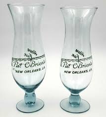 2) - Pat O'Briens Authentic Hurricane Cocktail Glasses 10'' Tall and 24 Ounces | eBay