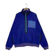 Vintage 80s Patagonia Sychilla Fleece Tri Quater Zipper ...