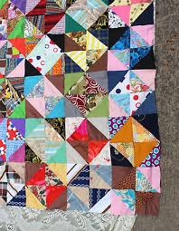 Vintage 1930's - 60's Patchwork Fabric Homemade Quilt Tp 70 by 87.75" | eBay