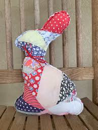 Vintage Quilt Stuffed Bunny Rabbits - Etsy