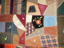 Antique Crazy Quilt 1800s Decorative Hand Pieced Embroidery ...