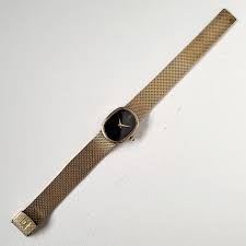 Vintage Favre Leuba Elliptical Black & Gold 70s Unique ...