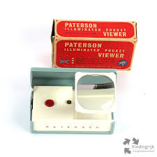 Vintage Draagbare Diaviewer Paterson | Parels Breda
