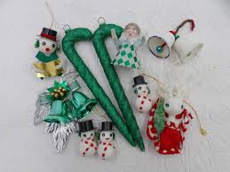 Vintage Mid-century Christmas Ornaments Decoration Lot - Etsy
