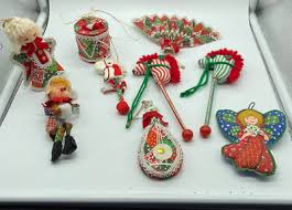 Vintage Christmas Hand/Machine Patchwork Calico Ornaments ...