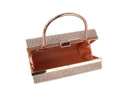 Crystal Silver Square Rhinestone Crossbody Purse – Handbag ...