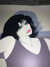 Signed Patrick Nagel 'the Book' Silkscreen Print - 1980s Pop ...