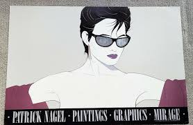 Patrick Nagel 1983 Print Silver Foiled Sunglasses Poster Art ...