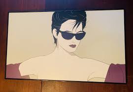 Framed Patrick Nagel Woman Shades 1983 Sunglasses ...