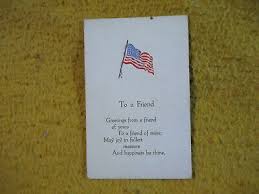 PATRIOTIC/FLAG, TO A FRIEND POSTCARD. PATRIOTIC MESSAGE NO.2144 | eBay