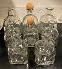 Set of 8 PATRON Tequila Empty Bottles - 3 Large and 5 ...