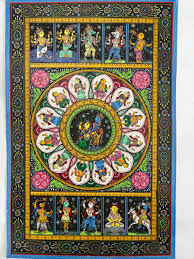 Pattachitra Radha Krishan Hand Painting/indian Painting Size ...