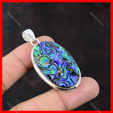 Valentines Deal 925 Sterling Silver Abalone Shell Stone ...