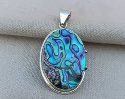Abalone Shell Pendant: Handmade 925 Sterling Silver Women ...