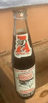 Vintage Paul “Bear” Bryant Coke Bottle still capped never ...