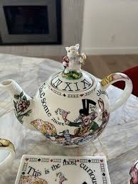 Paul Cardew Alice In Wonderland Set Teapot, Creamer, Sugar Basin Trivit, 4 Cups | eBay