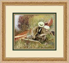 John Sargent Paul Helleu Sketching his Wife Custom Framed Print | eBay