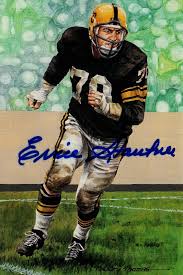 Ernie Stautner Signed Autographed Postcard Goal Line Art ...
