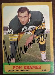 1963 Topps Ron Kramer #92 Signed Autographed JSA - Legends ...