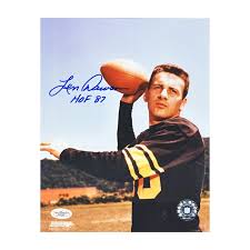 Len Dawson Autographed Pittsburgh Steelers 8x10 Photo ...