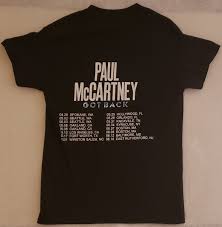 PAUL McCARTNEY Got Back Size Medium Black T-Shirt | eBay