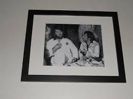 Framed Brian Wilson / Keith Moon Beach Boys The Who 1974 at table B/W 14"x17" | eBay