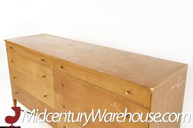 Paul McCobb for Calvin Mid Century Brass X Base Lowboy Dresser | Mid Century Modern Furniture | Modern Hill