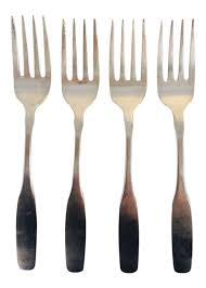 Mid-Century Paul Revere Stainless Salad Forks - Set of 4 ...
