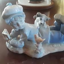 Paul Sebatian | Accents | Figurine Boy With Pup Paul ...