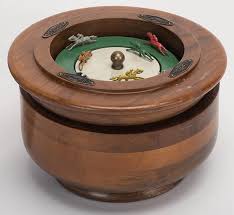 Horse Race Tavern Game. Circa 1920. Wooden Bowl With