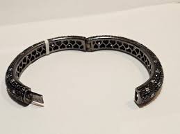 NWT $5, 900 Fancy Glittering 26CT Black White Sapphire ...