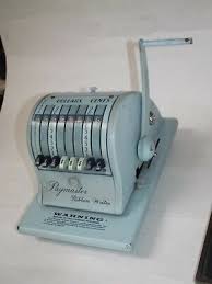 Vintage PayMaster Series 8000 Ribbon Adjustable Check Writer for sale online | eBay