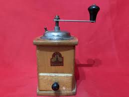 OLD VINTAGE WOODEN COFFEE GRINDER MILL KYM MOKKA GERMANY ...