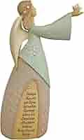Amazon.com: Enesco Foundations Bereavement Brunette Angel Stars Shine Down Figurine, 9.5 Inch, Multicolor : Home & Kitchen