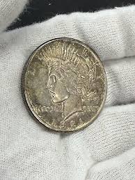 1921P PEACE DOLLAR HIGH RELIEF RAINBOW TONED HIGH GRADE A36 | eBay