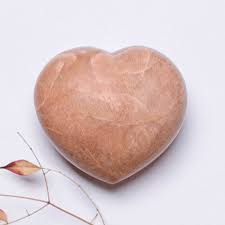 Peach Moonstone Hearts - AAA Premium Quality
