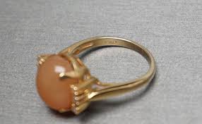Vintage Estate C1970 14K Gold 7.81TCW 7.63 Carat Orange ...