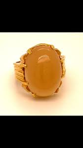Jewelry | Orange Calcite 1698ct Solid 18k Gold Ring | Poshmark