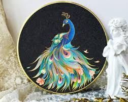 Graceful Peacock Cloisonne DIY Art Kit– Craft a Stunning and Elegant Peacock Masterpiece - Etsy