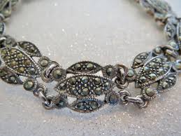 Signed ND Lovely STERLING SILVER MARCASITE BRACELET 8" Length 1/2 "Wide 23.9 g | eBay