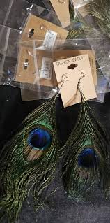 Peacock Feartherd women earrings | eBay
