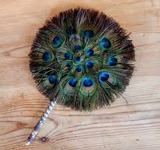Antique Art Deco Fan: Peacock Feather Fan/antique Fan/vintage Fan/feather Fan - Etsy