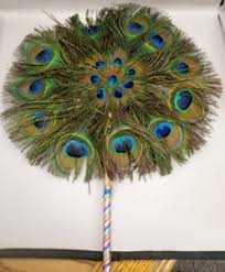 Peacock Feather Fan | eBay