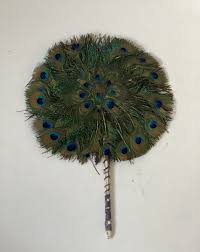 Rare - 19th Century Handmade Peacock Feather Hand Fan, Vintage, Collectible, Old | eBay